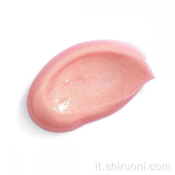 Lozione corpo glitter rosa perla luccicante personalizzata